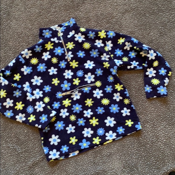 Girls quarter zip fleece pullover jacket - Picture 1 of 4